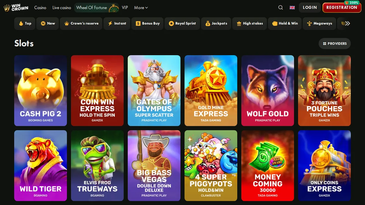 Popular slots